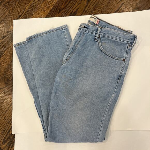 Levi's 505 light wash distressed jeans Striaght Leg streetwear men’s size 38 - Picture 8 of 8